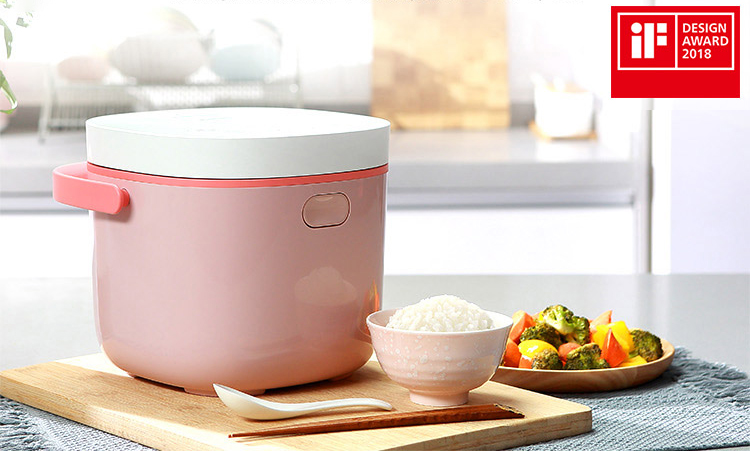 Philips (PHILIPS) rice cooker 2L mini smart can be reserved touch control can do yogurt HD3070/00 pink