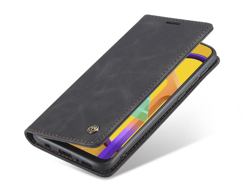 Bao da thật dạng ví chính hãng Caseme dành cho Samsung Galaxy M21 - Hàng chính hãng