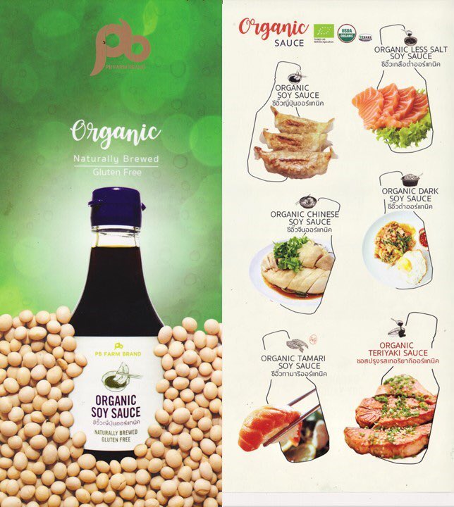 Nước tương hữu cơ Tamari và Teriyaki 200ml - PBFarm