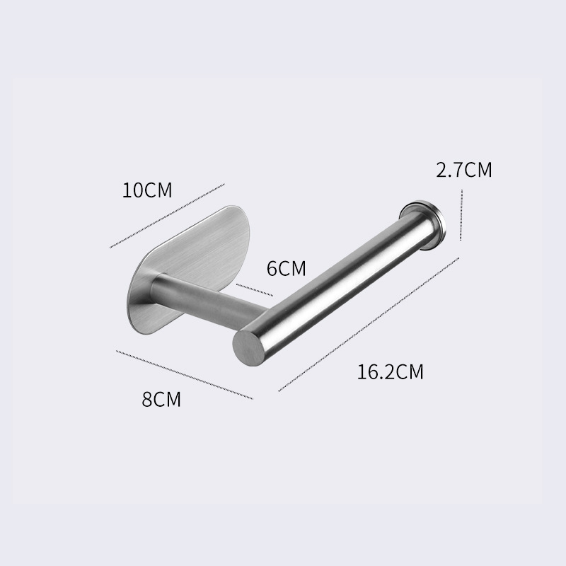 Móc giá treo đa năng dán tường không cần khoan, Inox Sus 304, phụ kiện bếp, nhà tắm Minh House