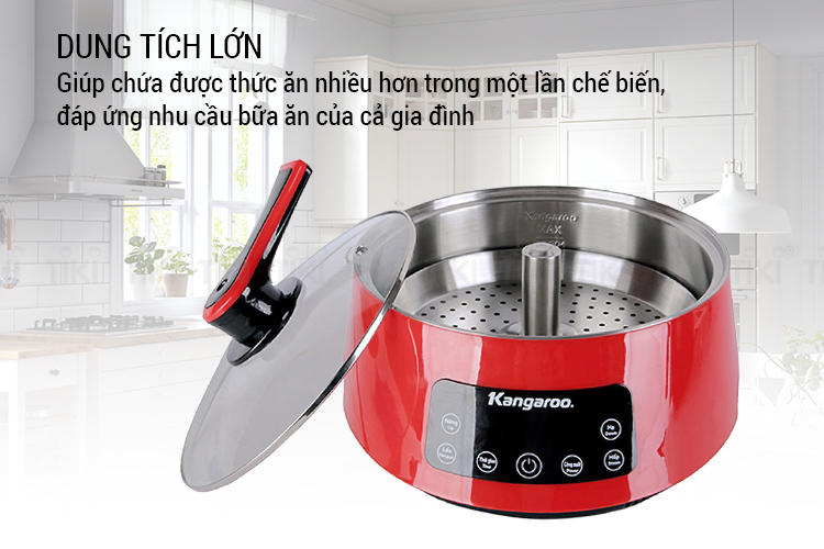 Lẩu Điện Thang Máy Kangaroo KG278 (5.0 Lít) - Hàng Chính Hãng