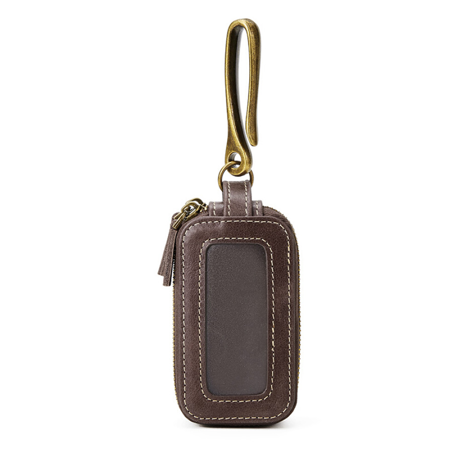 Dede DiDe key bag male waist hanging key chain utility car key DQ839 dark brown