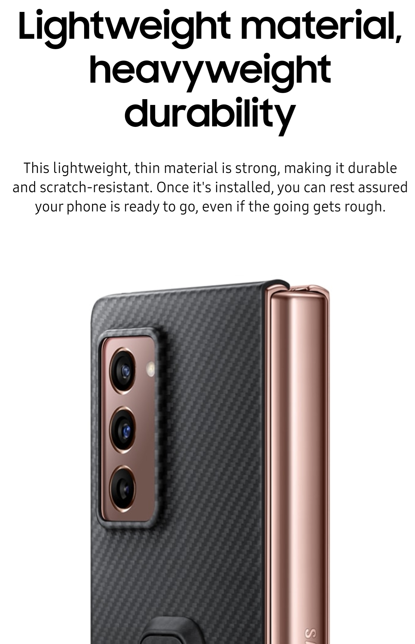 Ốp lưng Samsung Z Fold 2 - Hàng chính hãng 