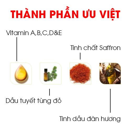 Kem dưỡng trắng da Vaadi Herbals Saffron Skin Whitening Massage Gel