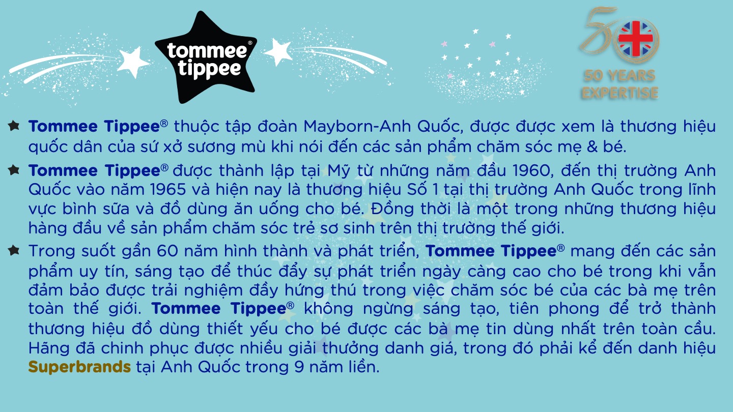 Bình uống nước Inox giữ nhiệt có ống hút và tay cầm cho bé Tommee Tippee 280ml từ 12 tháng 8