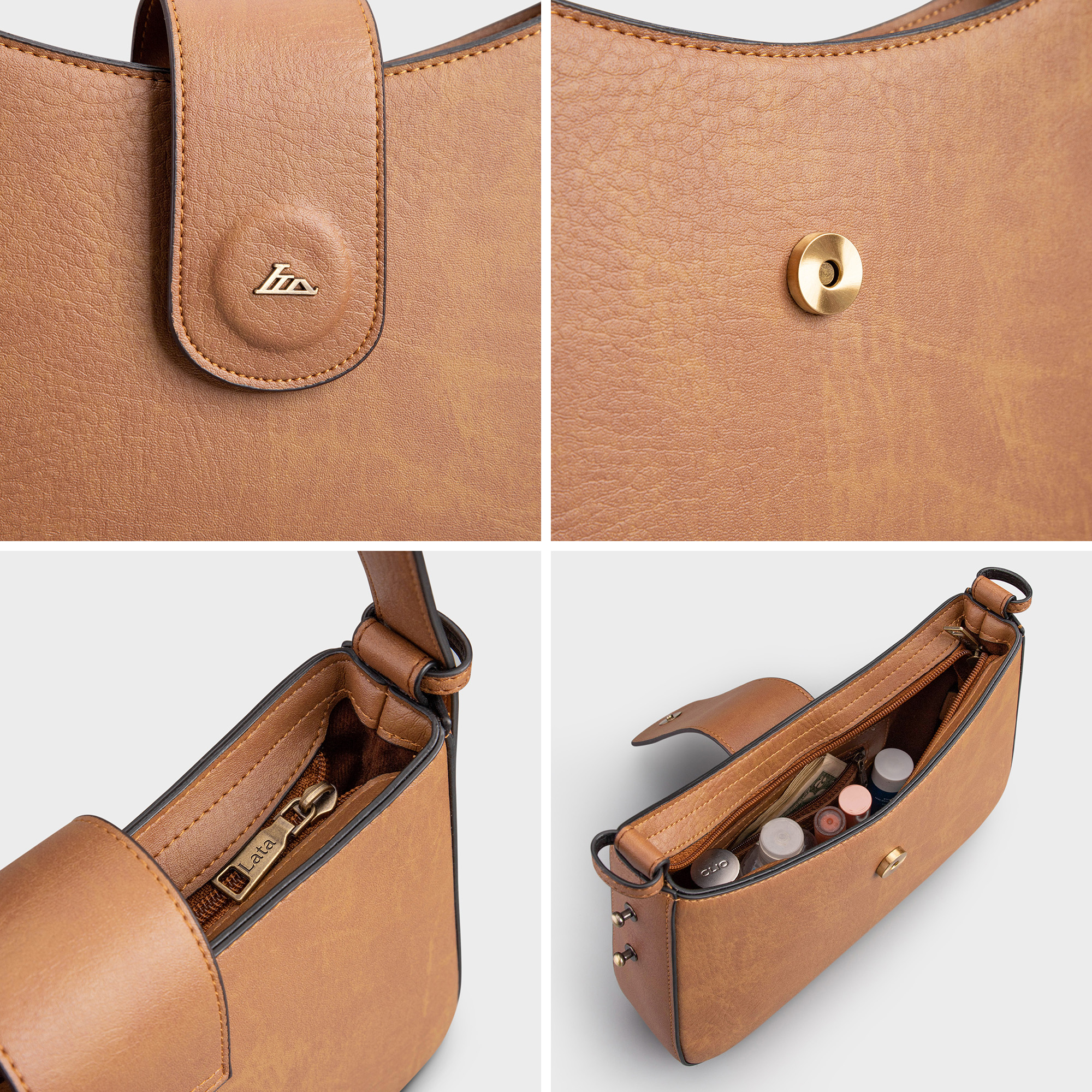 Túi Lata ( Thời trang nữ đi chơi size 27 - Túi đeo chéo da HN99 )