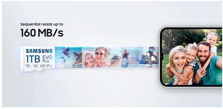 Thẻ Nhớ Micro SDXC Samsung Evo Plus U3 160MB/s 256GB New 2024 - Hàng Nhập Khẩu