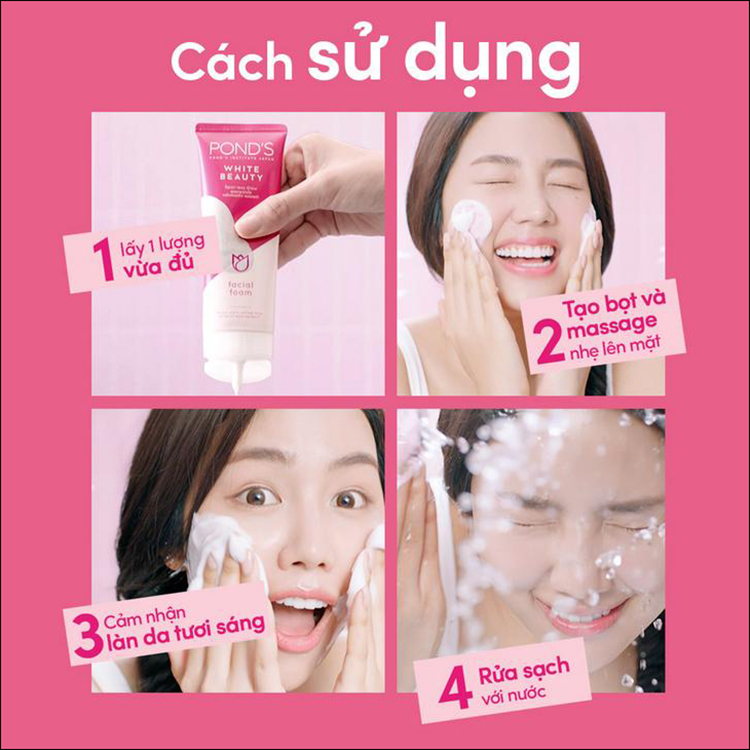 Sữa Rửa Mặt Làm Sáng Da Pond's White Beauty (100g)