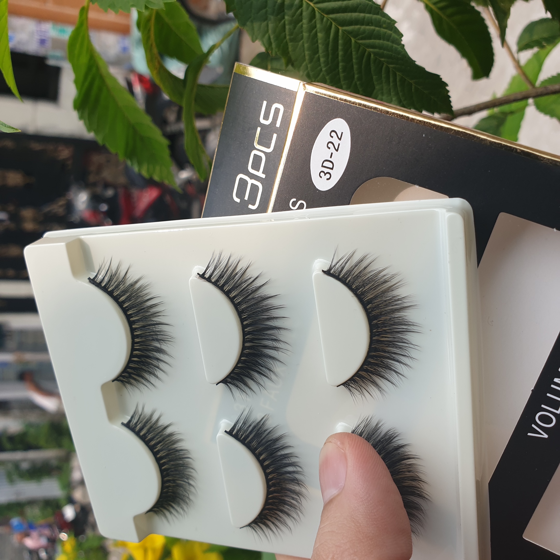 Lông mi giả lông chồn 3 Fashion Eyelashes 3 Faux-Cils 3D 1 bộ 3 cặp