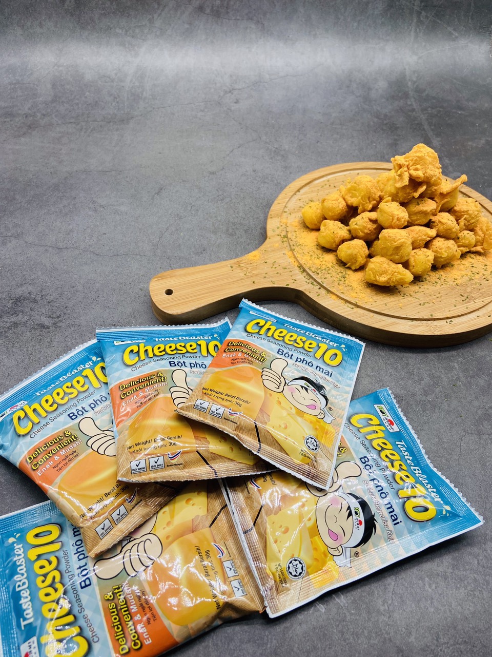 Combo 5 Gói Bột Phô mai Verozyme Malaysia Cheese Taste Blaster 30g/ gói - Thơm ngon tiện dụng bột lắc khoai lắc gà vô cùng tiện dùng cho gia đình bạn