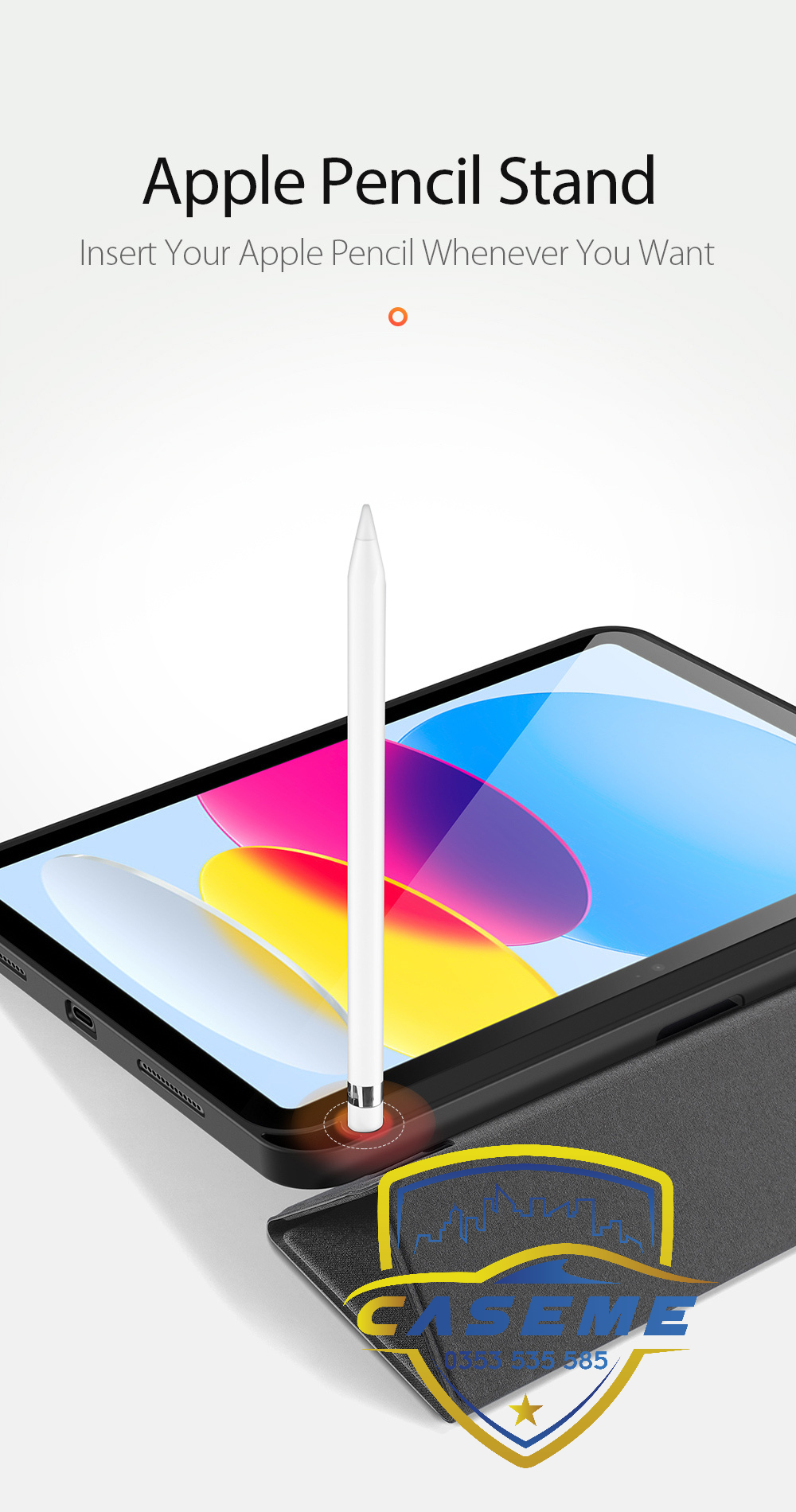Bao da dành cho iPad Air 4/ Air 5 M1 10.9 inch 2022 hiệu Dux Ducis Domo có khay để bút, bảo vệ camera, chống sốc, cao cấp - Hàng nhập khẩu.