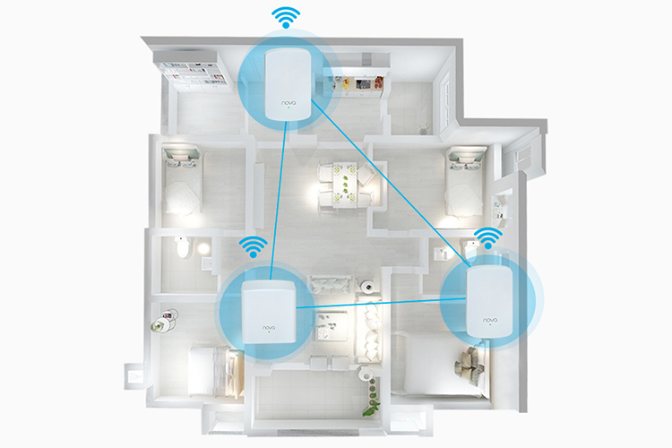 Bộ Phát Wifi Dạng Lưới Mesh Tenda Nova MW5 AC1200 (3 cái) - Hàng Chính Hãng