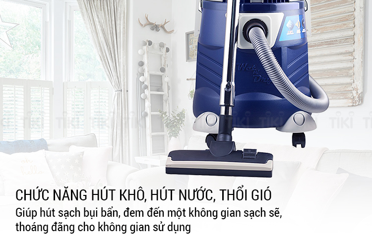 Máy Hút Bụi Công Nghiệp Tiross TS9301 - Xanh Trắng - Hàng chính hãng