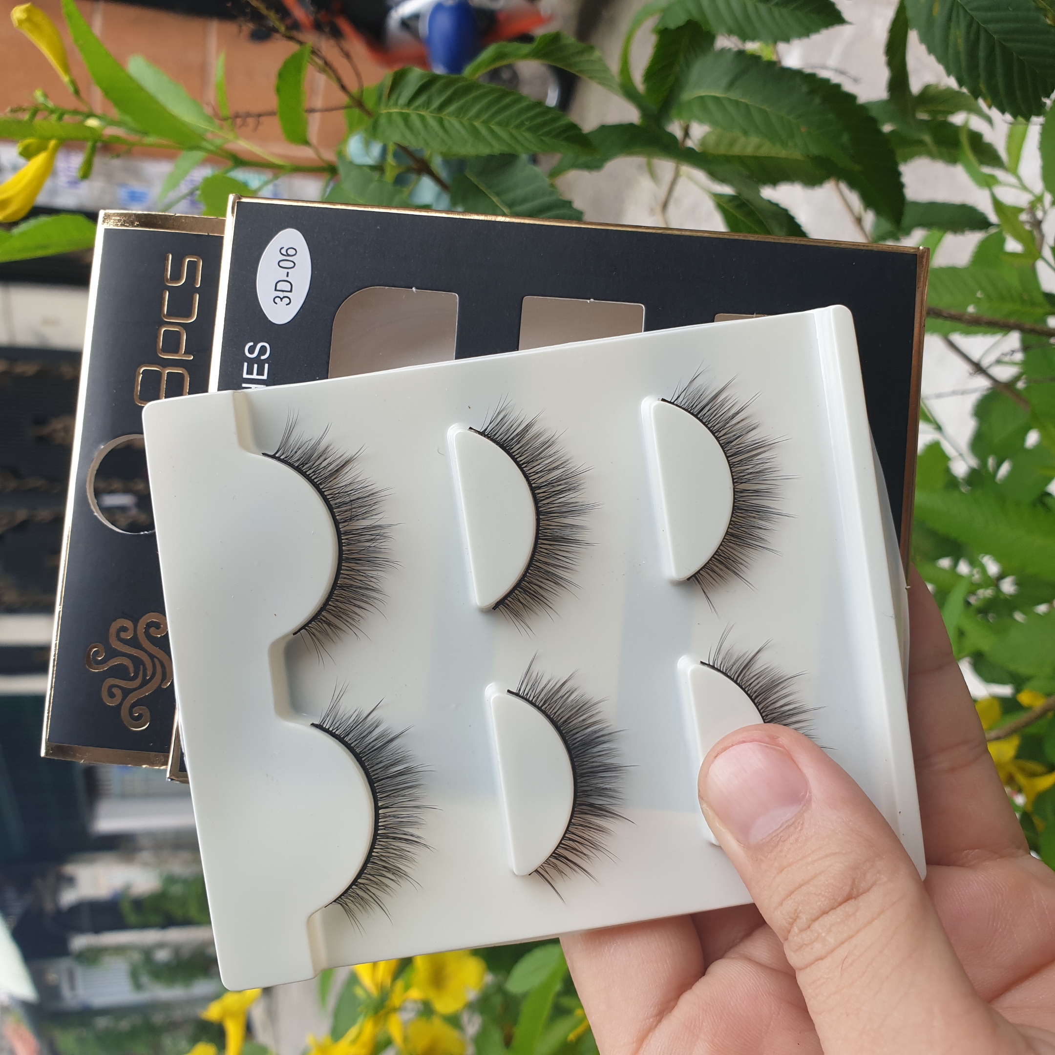 Lông mi giả lông chồn 3 Fashion Eyelashes 3 Faux-Cils 3D 1 bộ 3 cặp