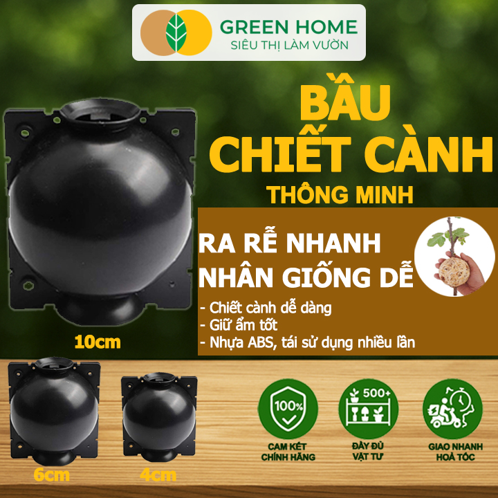 Bầu Chiết Cành Greenhome, Dụng Cụ Làm Vườn, Tăng Khả Năng Ra Rễ, Chống Úng Cành Chiết, Độ Bền Đến 2 Năm, Dễ Sử Dụng