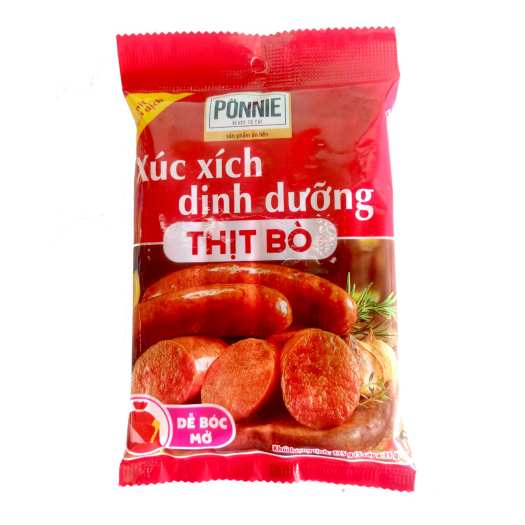 Thùng 20 Gói Xúc xích dinh dưỡng thịt heo Ponnie (175gram gói) 2