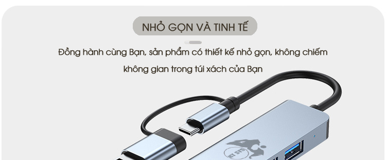 cổng usb, hub type c ht sys 4in1