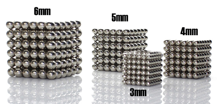 Nam Châm Bi Từ Tính Neko Chengjie Magnetic Material (Size 3mm Bạc)