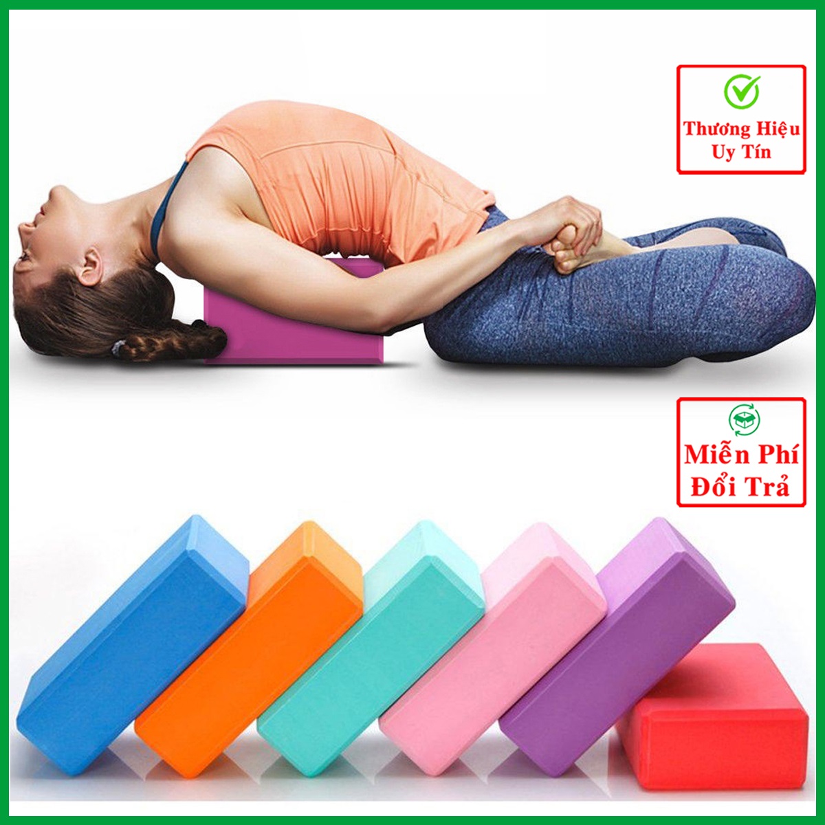 Gạch tập yoga chính hãng