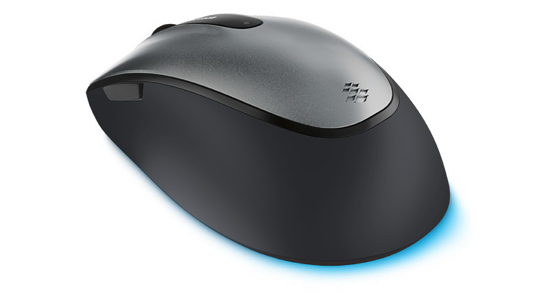 Microsoft (Microsoft) comfortable blue shadow mouse 4500 gray black