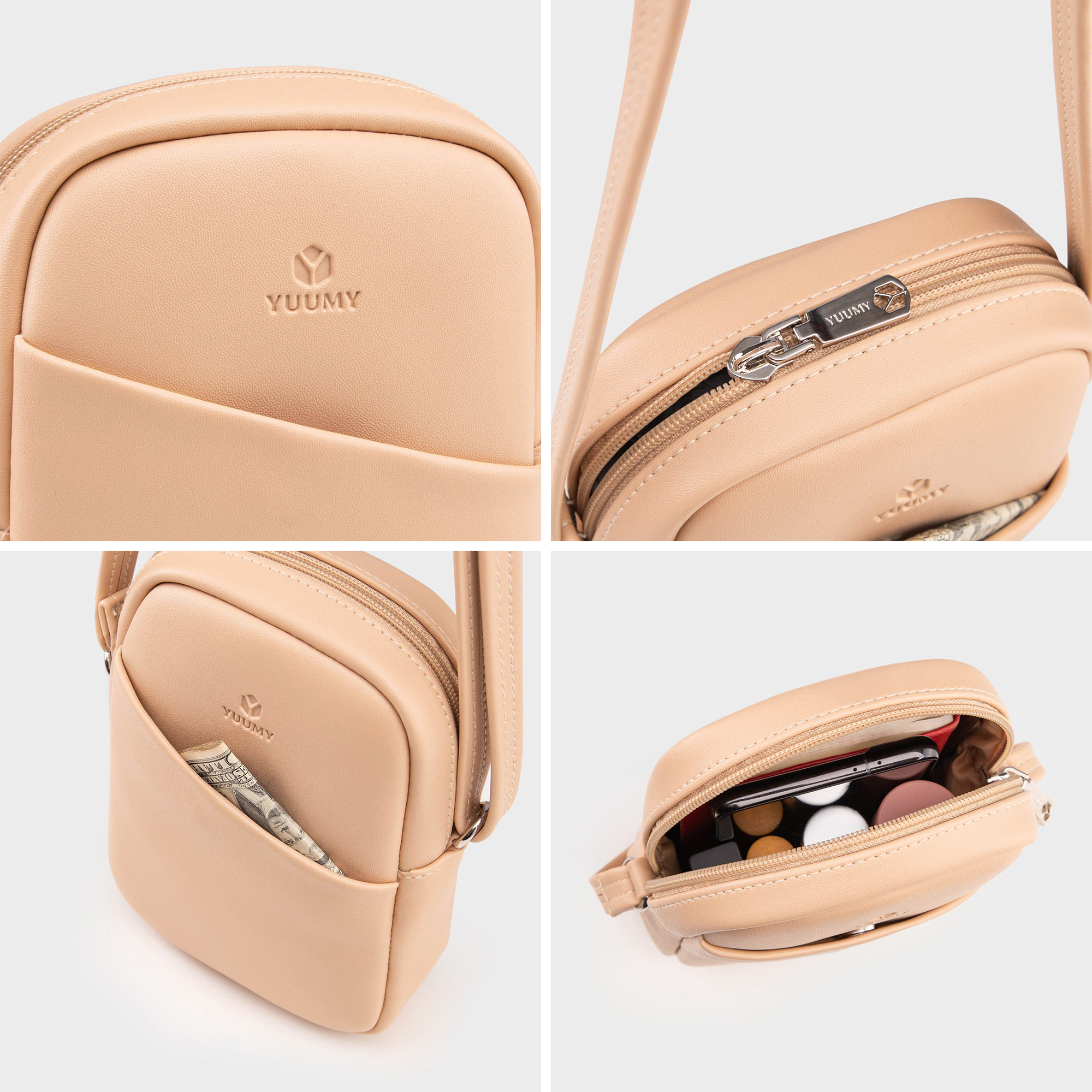 Túi Yuumy ( Thời trang nữ đựng điện thoại - Túi đeo chéo da Seasand YN237 )