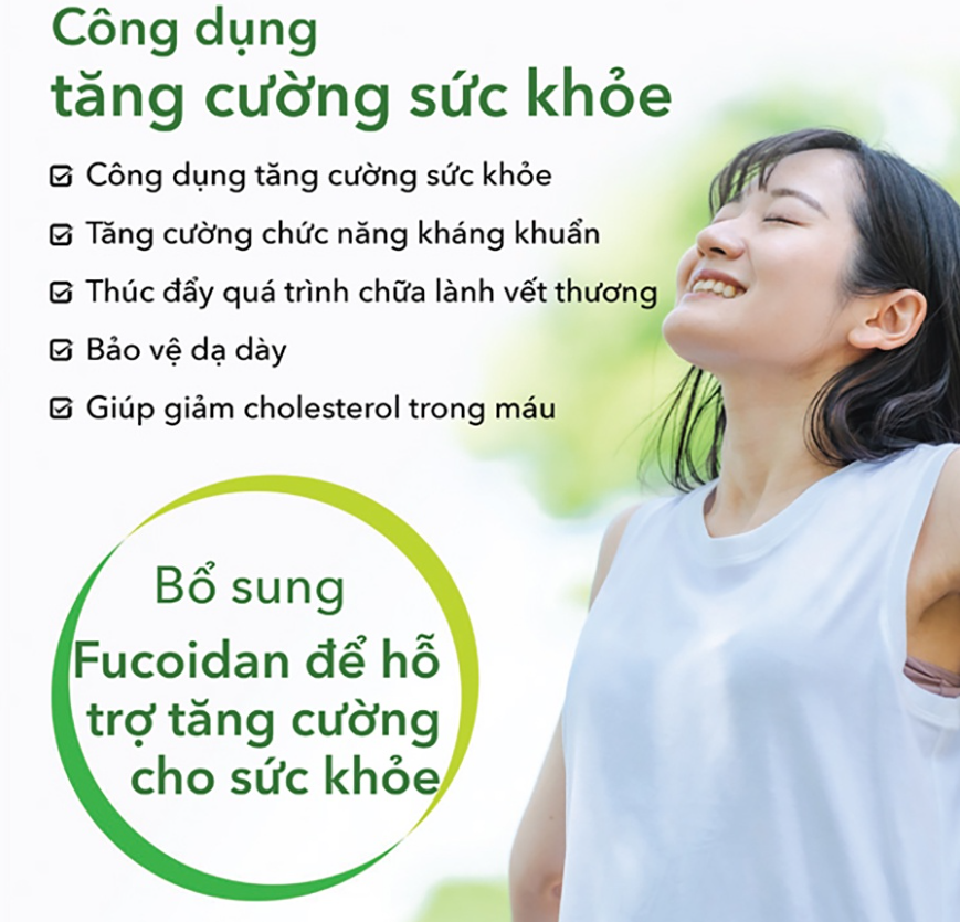Fucoidan Genki Fami Nhật Bản, Tăng Cường Đề Kháng, Miễn Dịch, Hỗ Trợ Ngăn Ngừa Ung Bướu Hộp 150 viên