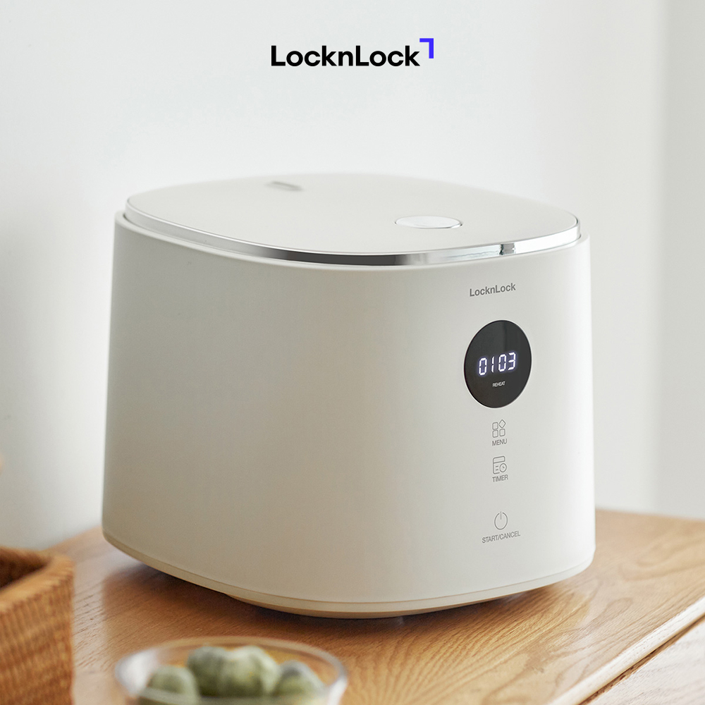 Nồi cơm điện Locknlock Nemo Rice Cooker EJR384IVY 605W - 1.2L - Hàng Chính Hãng