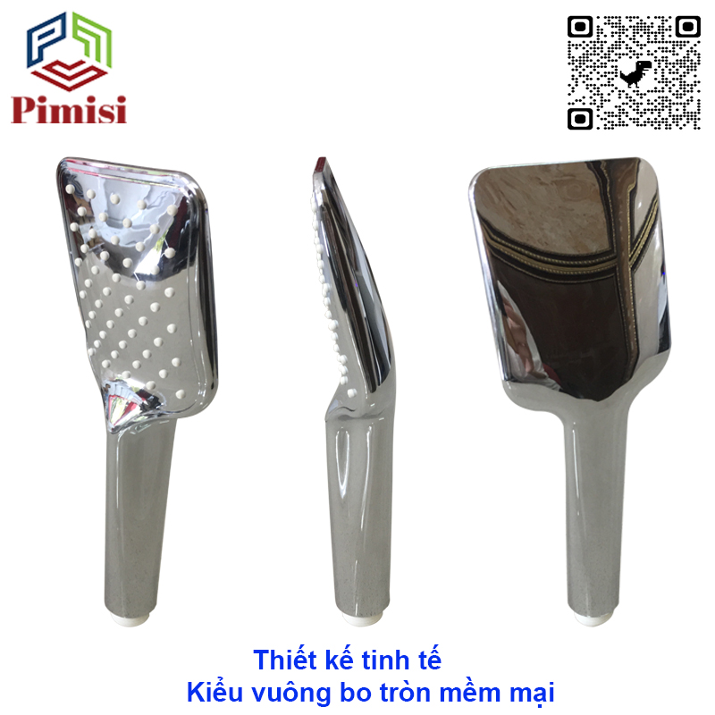 Tay bát sen tắm Pimisi PBS-101 thiết kế tinh tế vuông bo tròn ở góc