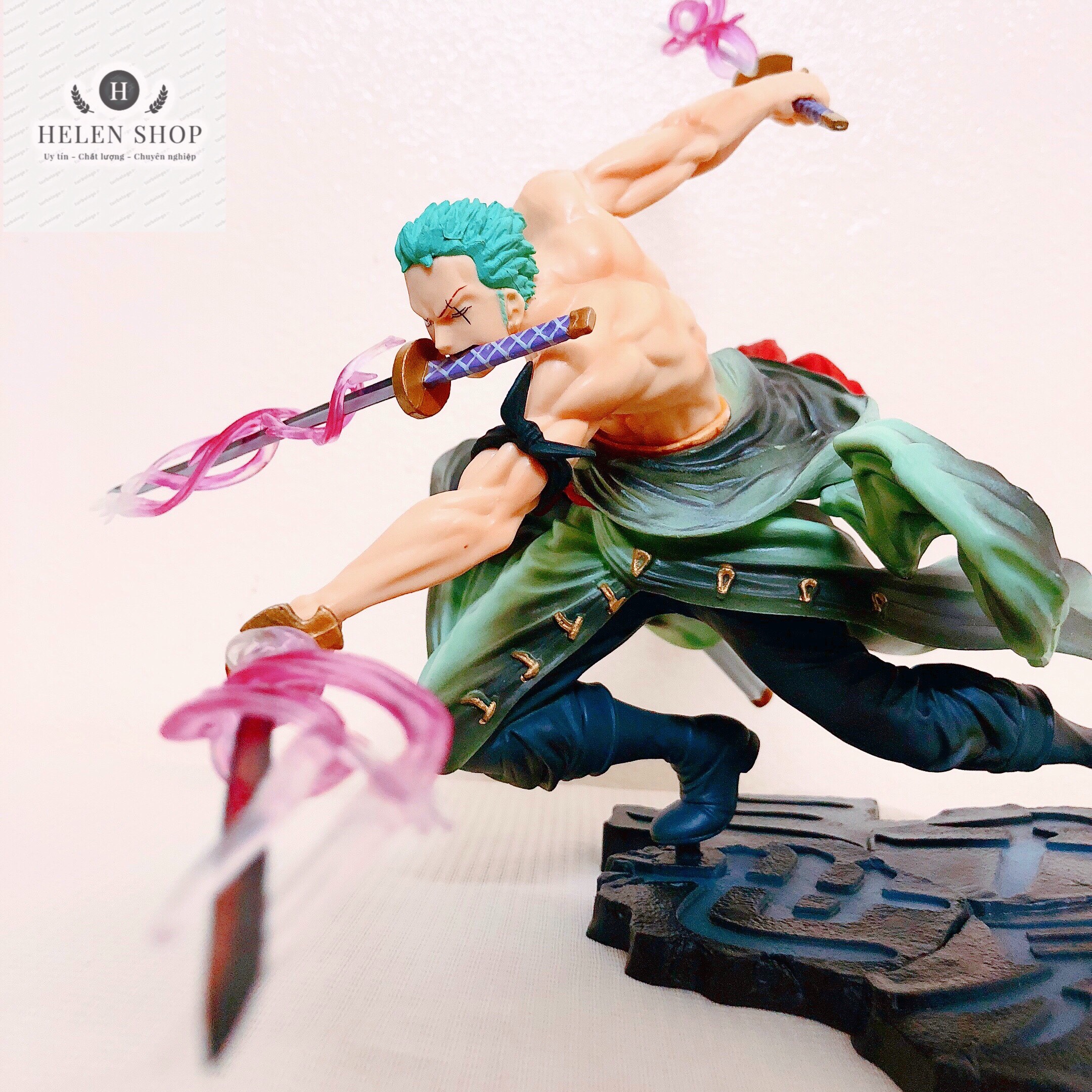 Mô hình One Piece Tam Kiếm zoro  Đồ chơi Minecraft chính hãng