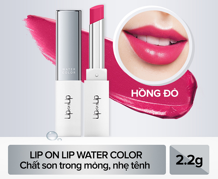 Son trang điểm dưỡng tối ưu Lip On Lip Water Color 2.2g