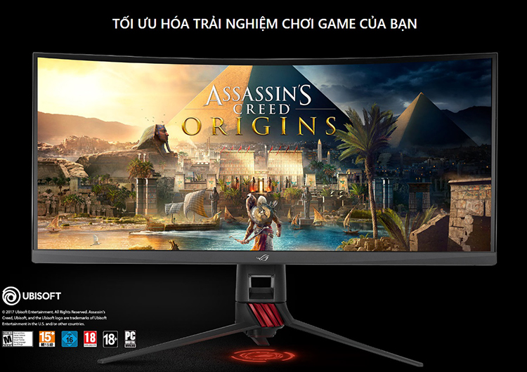 Màn Hình Gaming Cong Asus Rog Strix XG35VQ 35inch UWQHD 4ms 100Hz FreeSync VA - Hàng Chính Hãng