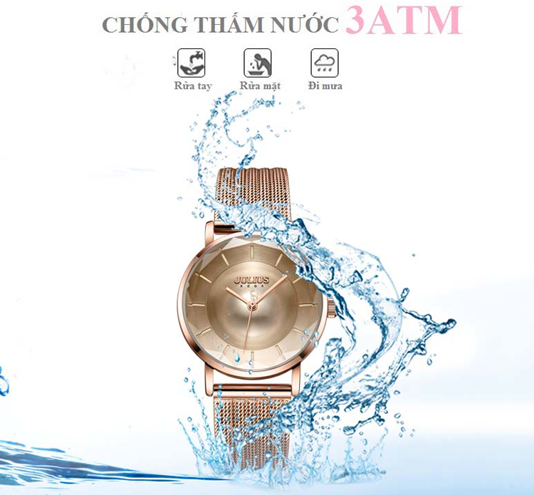 Đồng Hồ Nữ Julius JA-1129B (Đồng)
