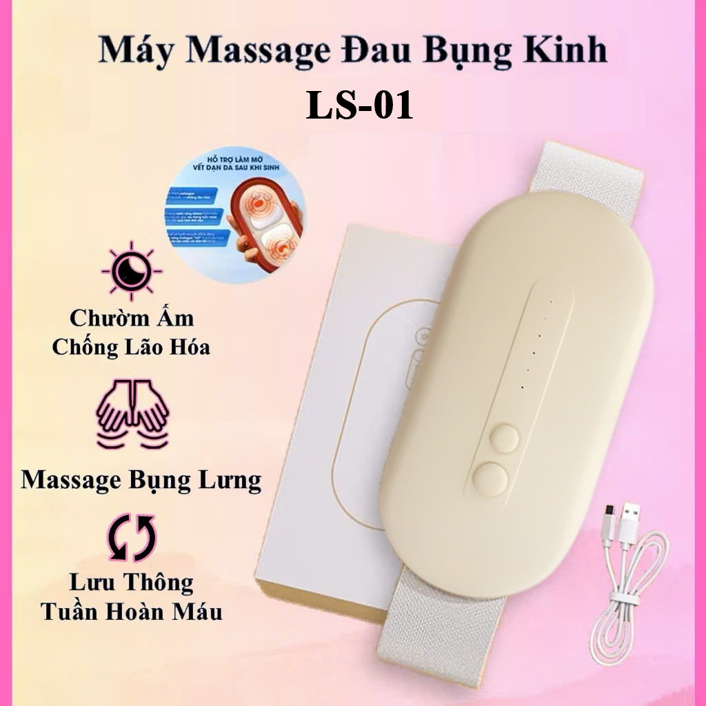 Máy Massage Làm Ấm Bụng Tiện Lợi Giảm Đau Cho Chị Em Đến Kì, Chườm Ấm Giảm Đau Bụng Kinh Điều Chỉnh Nhiệt Độ Phù Hợp