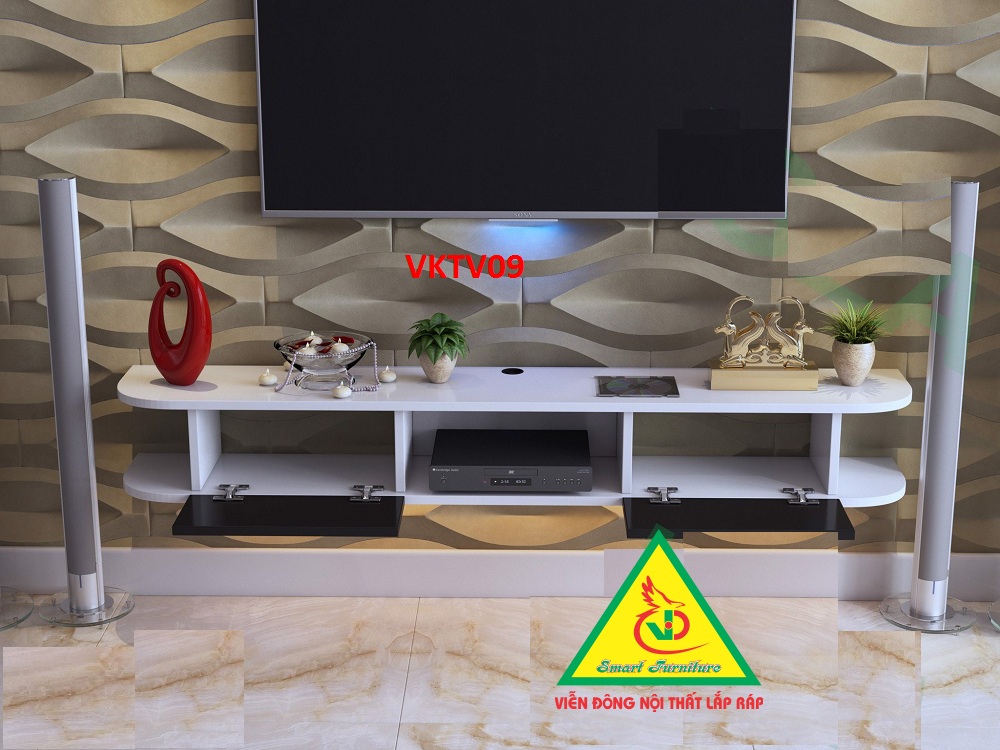 Kệ ti vi treo tường VKTV09A ( KT 120x20x24cm) - Nội thất lắp ráp