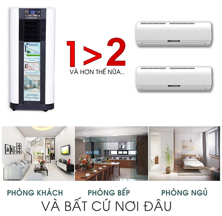 Máy lạnh di động Kachi KC-ML01 9000btu (1HP) - Hàng Chính Hãng
