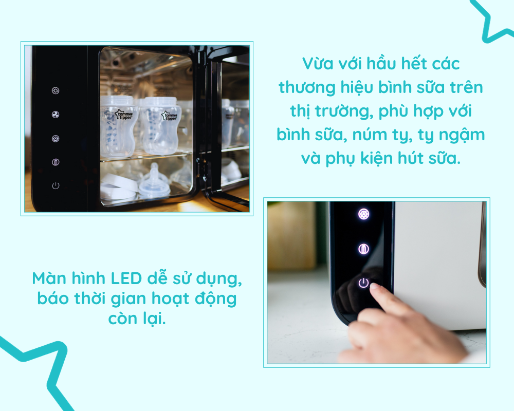 Máy tiệt trùng bằng tia UV và sấy khô Tommee Tippee