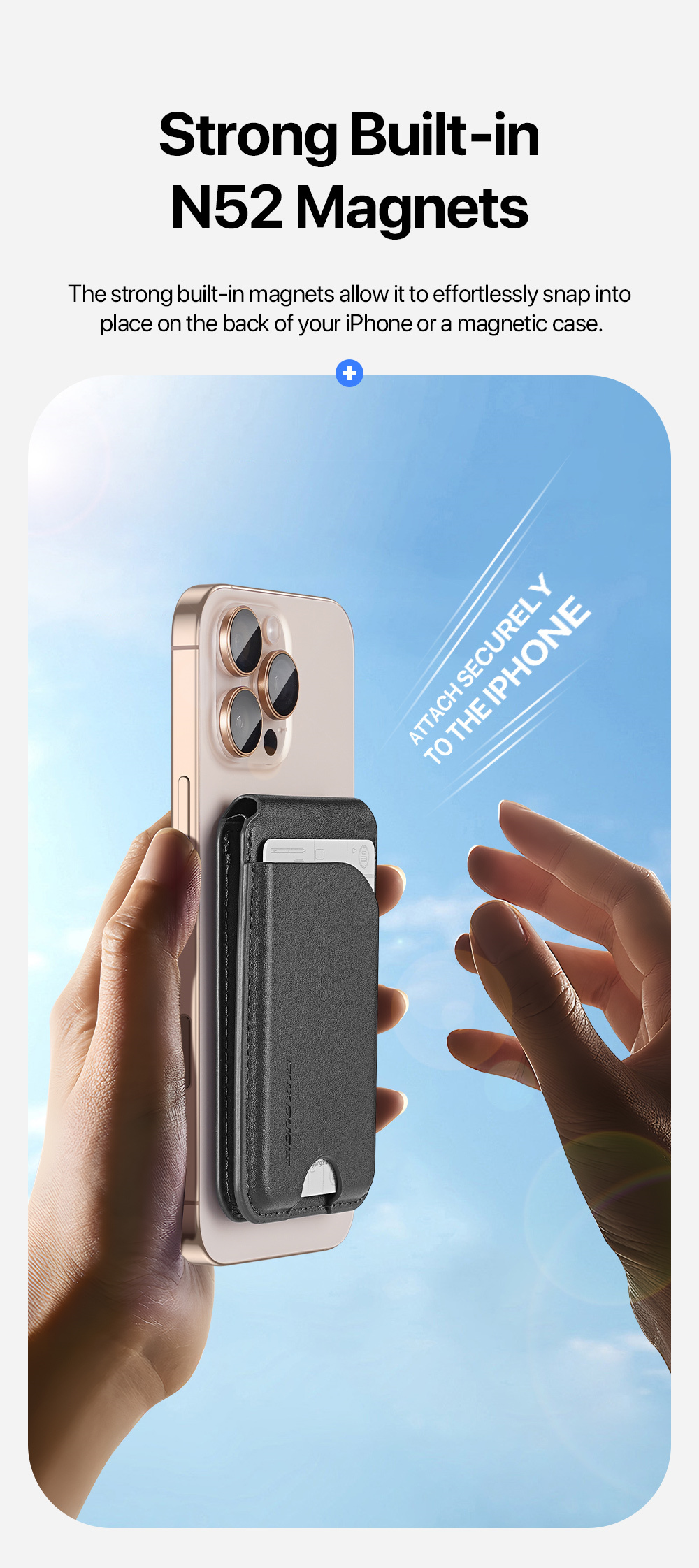 Ví Da Kiêm Giá Đỡ Dux Ducis Neva Magnetic Wallet Stand Cho Iphone, 3 Ngăn Đựng Thẻ, Chống Trộm, Hít Mạnh_ Hàng Chính Hãng