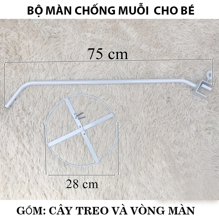 Bộ màn chống muỗi cho bé - Phụ kiện cũi