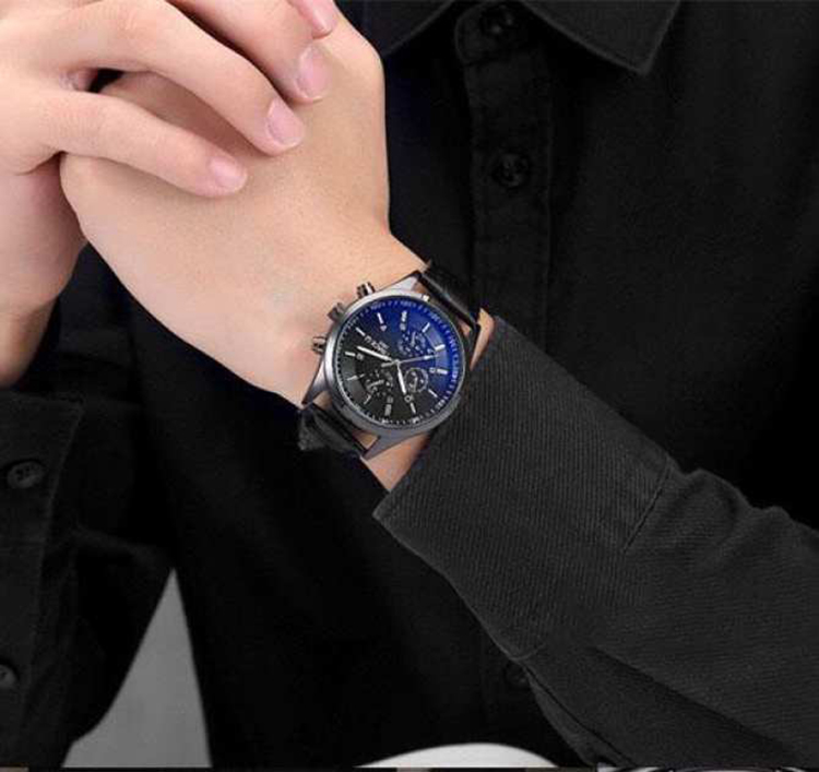 Đồng hồ nam thể thao TINACE TN3M1 dây thép đen mặt đổi màu thời thượng