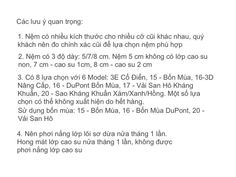 Nệm Sơ Dừa Nằm Cũi Cho Bé - Nhiều Kích Thước, Kháng Khuẩn, Thoáng Mát, Sử Dụng Bốn Mùa 1