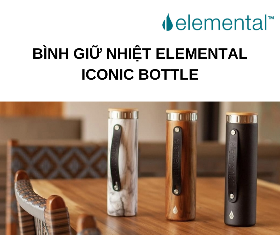 bình giữ nhiệt elemental iconic màu đen camo (590ml) 1