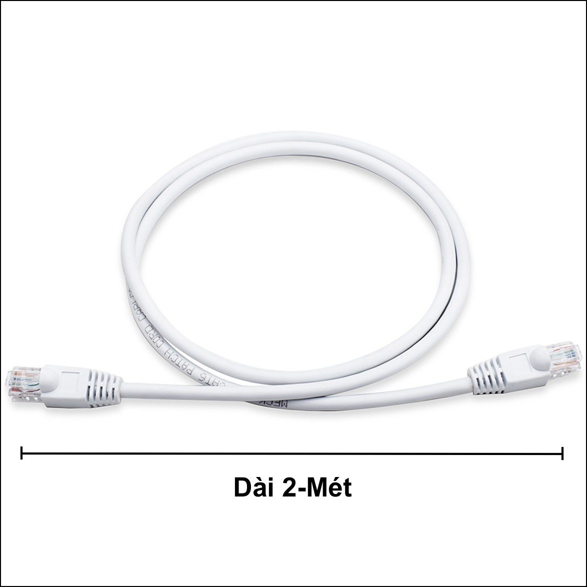 Dây Cáp Mạng Internet CAT6 RJ45 Ethernet MECK (2m)