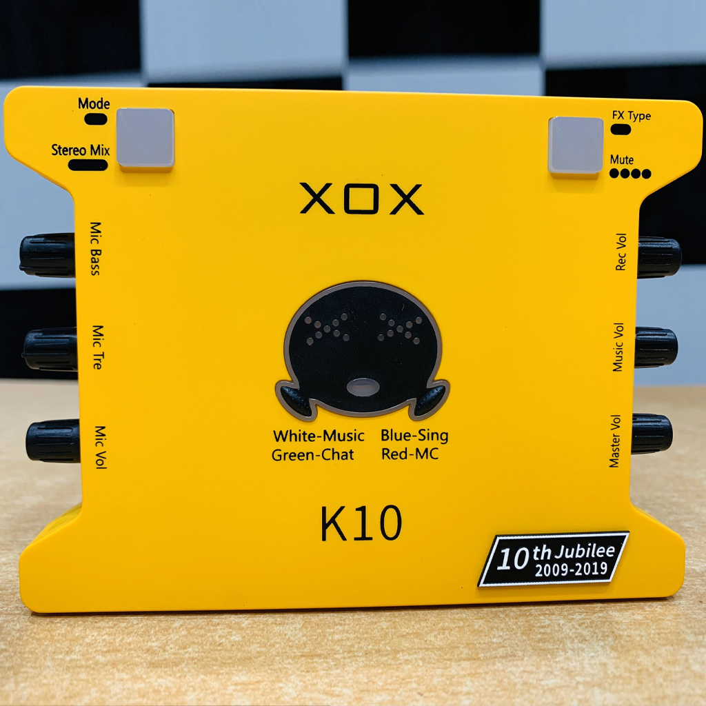 soundcard XOX K10 10th màu vàng