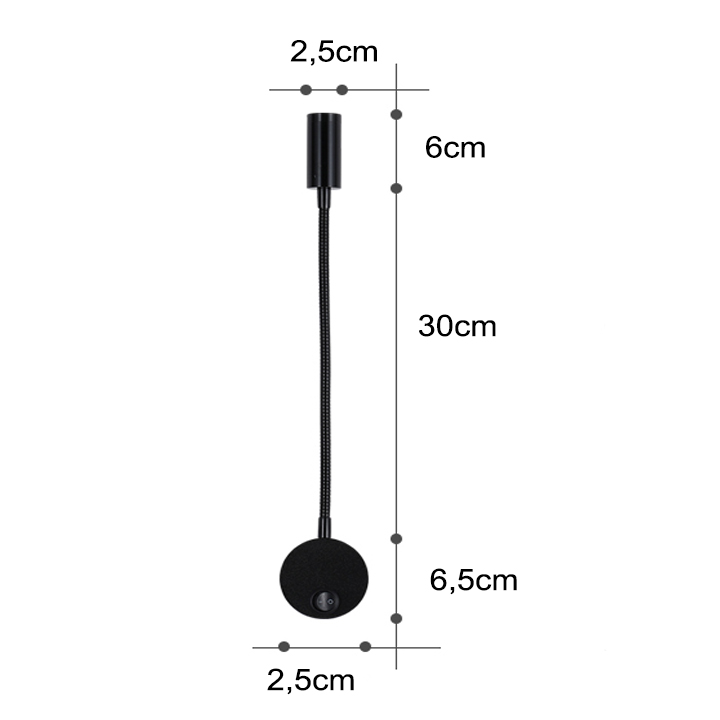 Đèn Led Đọc Sách Gắn Tường Đầu Giường 3W 220V - DW192