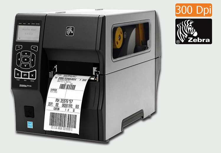 Máy In Mã Vạch Zebra ZT410-300 DPI - Hàng Nhập Khẩu