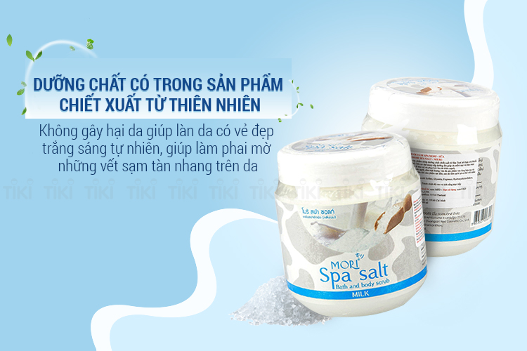 Muối Tắm Spa Mori Sữa Mori Spa Salt - Milk (700ml)