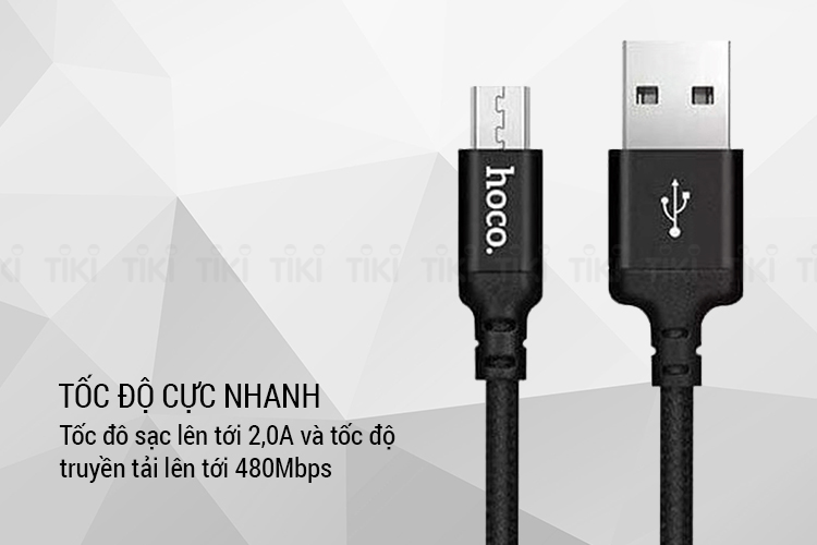 Cáp Sạc Hoco X14 Cổng Micro USB Dài 1m