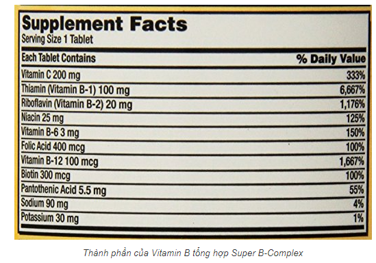 Vitamin B Kirkland Super B-Complex tăng khả năng nấp thụ, chuyển hóa năng lượng, tăng cường hệ miễn dịch, giảm căng thẳng - QuaTangMe Extaste