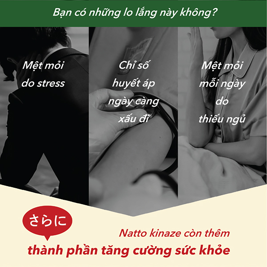 Combo 3 Hộp Natto Ichou Phòng Ngừa Đột Quỵ, Bổ Não, Giúp Giảm Căng Thẳng Mệt Mỏi, Ngủ Ngon Genki Fami Nhật Bản Nattokinase 3000FU