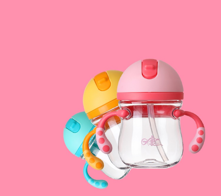 Bình uống nước dành cho em bé Sun Kang 300ml RK-B1013